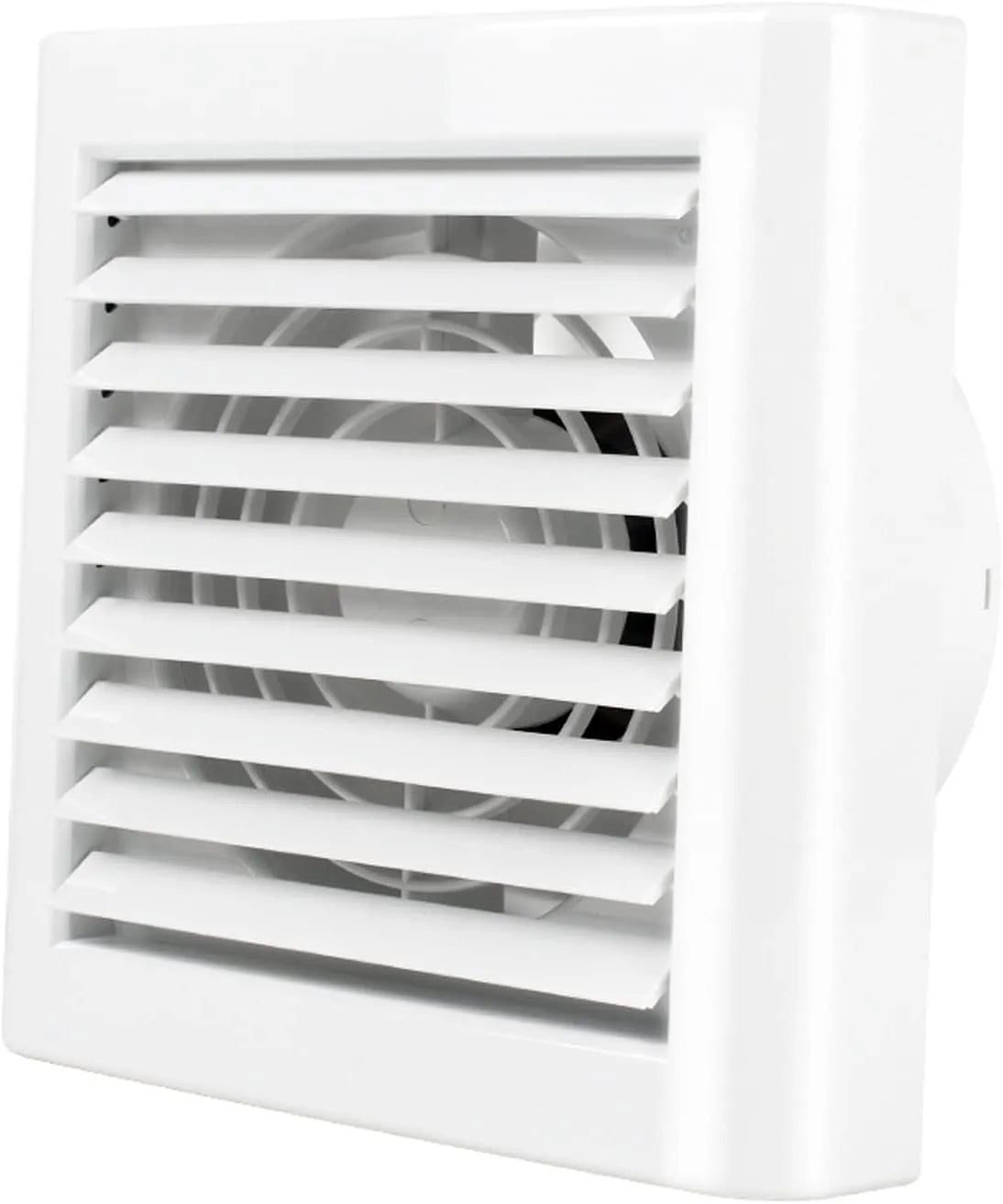 Afzuigventilator, 21 W, Wit, 125CFM Uitlaatkanaalventilator, Glazen Raam Type Ventilator geluidsarm, Afzuigventilator voor Badkamer, Wit, 21 W