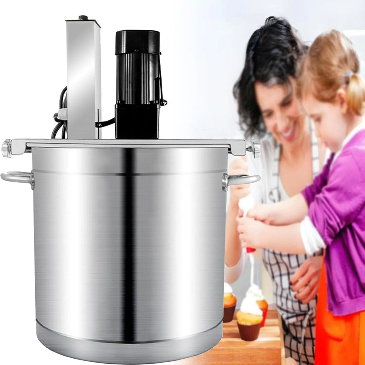 40l, Automatische Mixer Van RVS, 40l Keukenmachine, Elektrische Mixer Voor Jamsaus