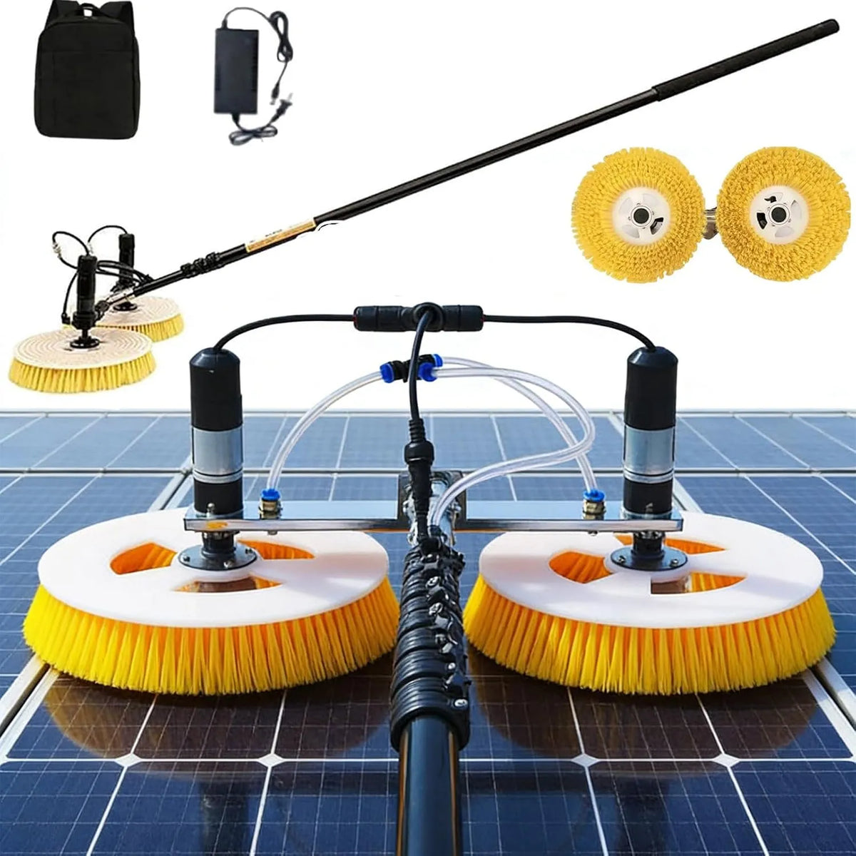 Luchtreiniger, 7,5 m, dakwaterborstel, elektrisch fotovoltaïsche zonnepaneelreinigingsgereedschap, Raamreiniger