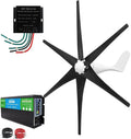 Generator, 20000 W geluidsarm Windturbine Generator 12V, met MPPT Controller voor Rvs, Laag RPM 6-Blads Horizontale Windturbine Kit voor Thuis