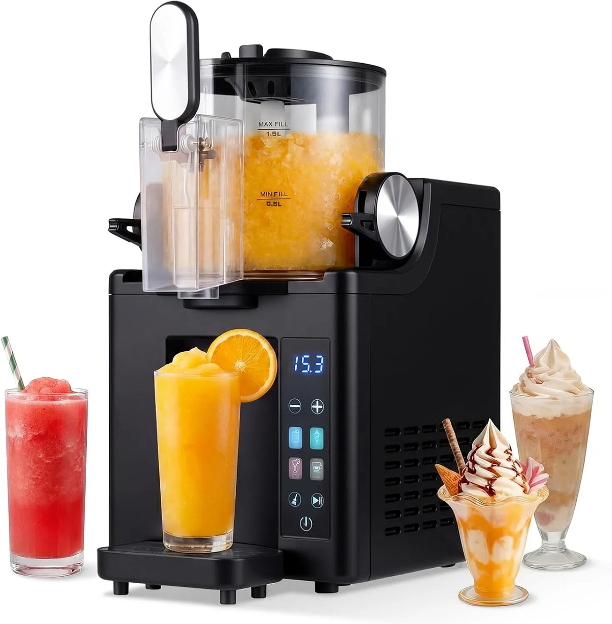 COSTWAY machine met 1,5 l, 20 minuten en digitaal display