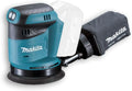 Makita machine DBO180Z met 18 V, 2,8 mm, 123 mm, 125 mm, 190 W, 3 snelheden en 3 standen