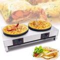 Elektrische pannenkoekenmaker met antiaanbaklaag met 40 cm, 6000 W en RVS