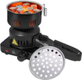 Meer verwarming met 120 V, 650 W, 7-10 minuten, RVS en rood, 1,5 m langere kabel