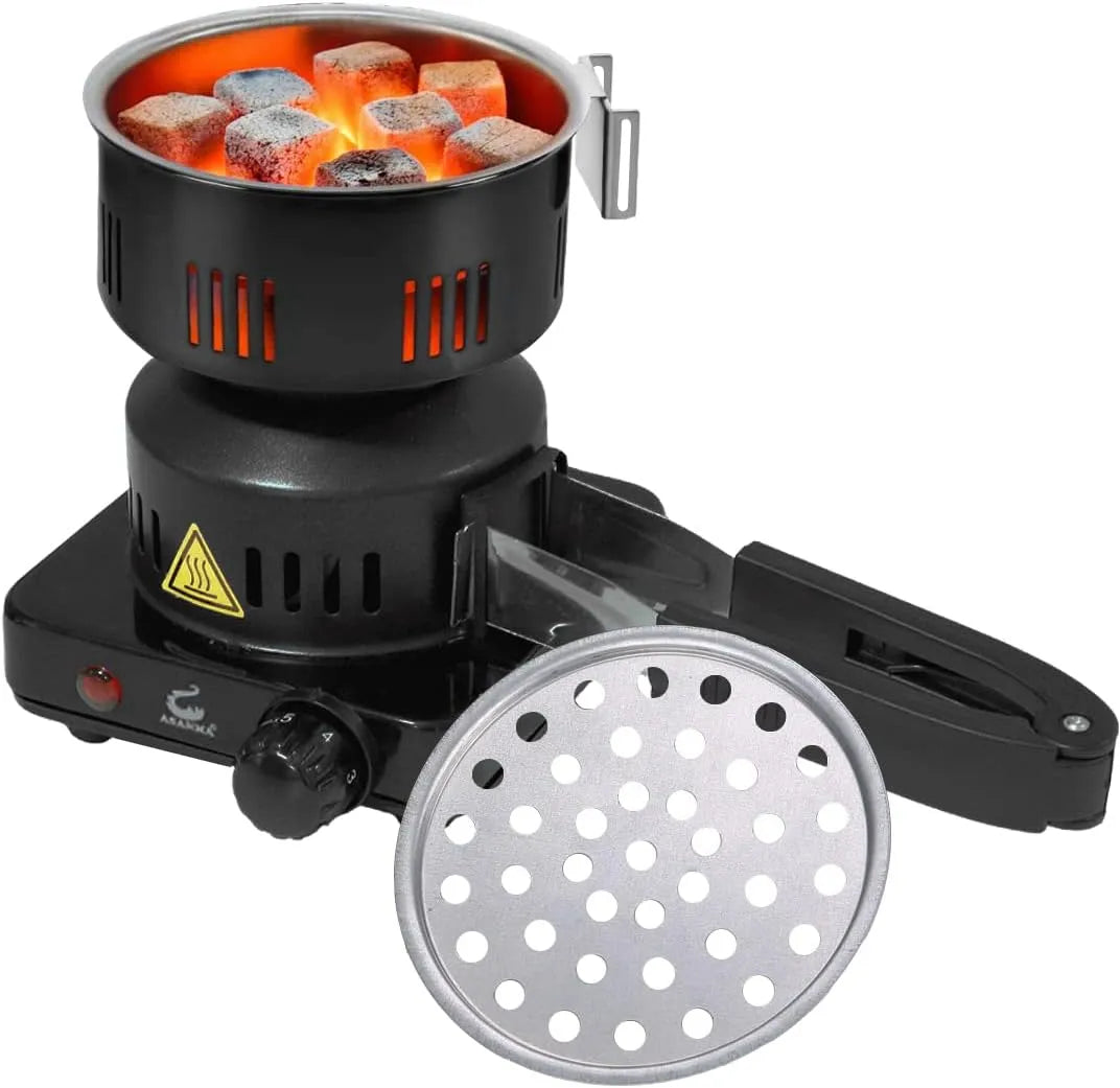 Meer verwarming met 120 V, 650 W, 7-10 minuten, RVS en rood, 1,5 m langere kabel