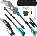 Makita, Kettingzaag, Accu-hoogsnoeier voor Makita 18 V batterij zonder accu, werkhoogte tot 4,5 m staaflengte 2,5 m, 6 inch professionele takkenzaag