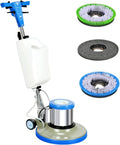 Vloerschrobmachine met 17 inch en waterreservoir, 17 inch reinigingspad