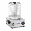 Hot Dog machine, 0 – 110 °C, temperatuur 0, cilinderhoogte 24 cm, max. aantal worstjes 40 .