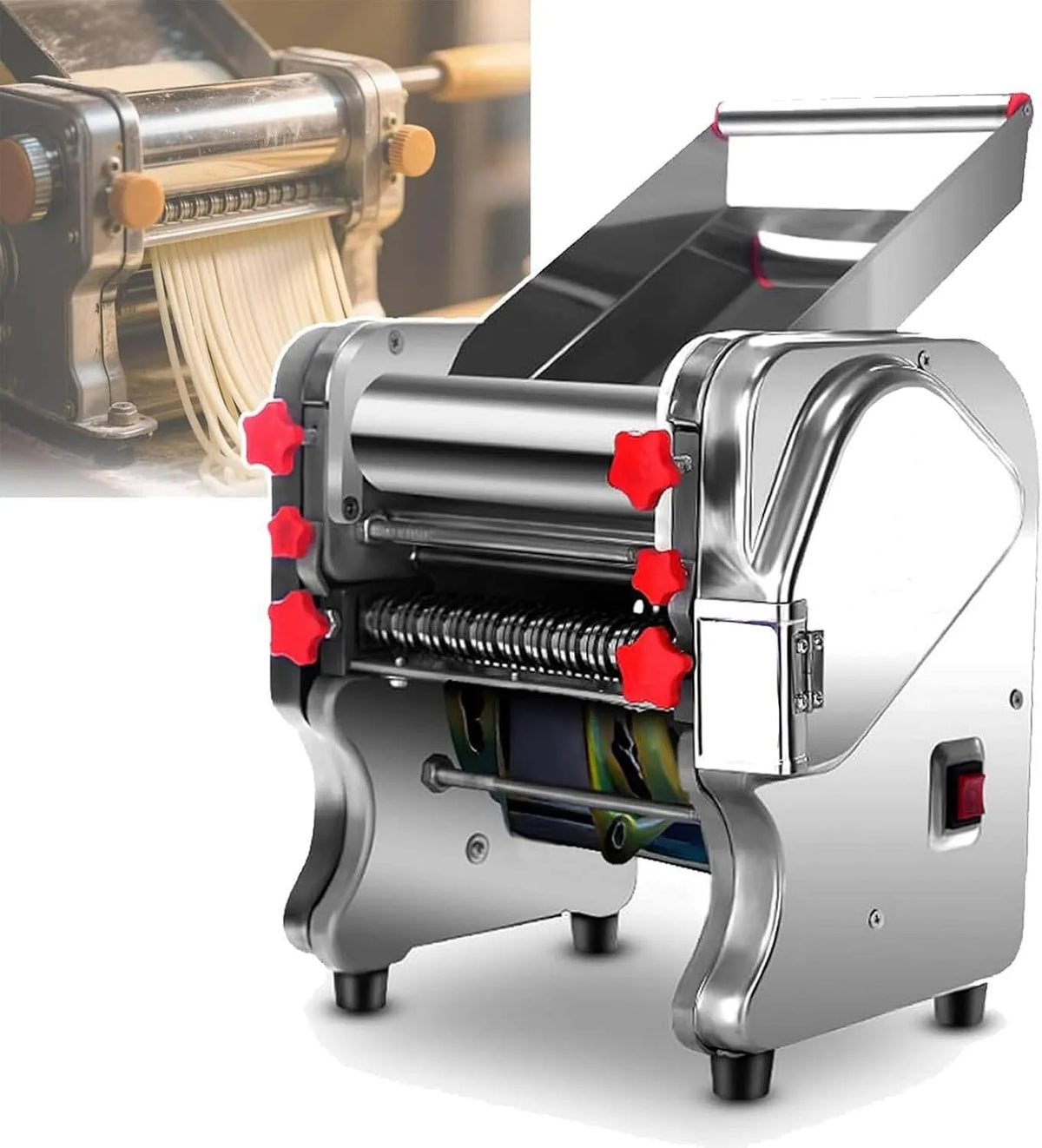 Machine, voor privé- en commercieel gebruik FKM180, commerciële pastamachine voor catering, elektrische pastamachine
