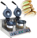 Hamburger machine, Burgermaker machine, 50 ~ 300 °C instelbare temperatuur, hamburger machine met antiaanbaklaag, hamburger wafelijzer vorm