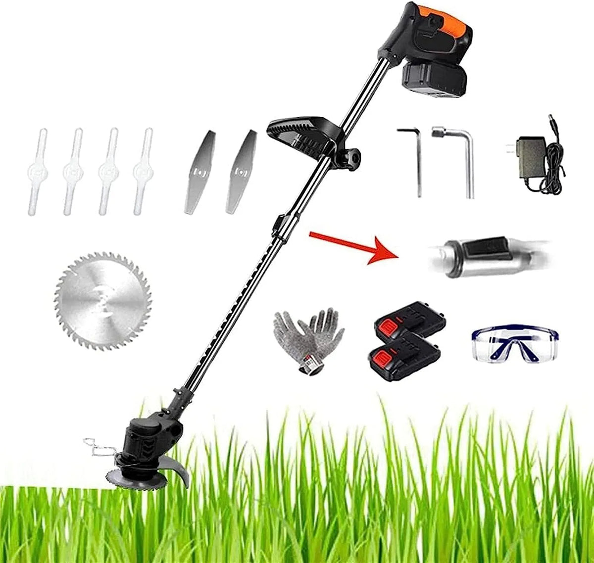 Elektrische veegmachine, String Trimmer Draadloze Veegmachine Elektrische Handheld, Tuin Snoeien