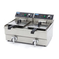 Frituurpan 2x 13 L met 13 L, 50 °C, 200 °C, 20 l, 27 l en RVS