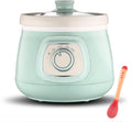 Slowcooker, 10 uur, digitale slowcooker 1,5 L keramische voering stoofpot