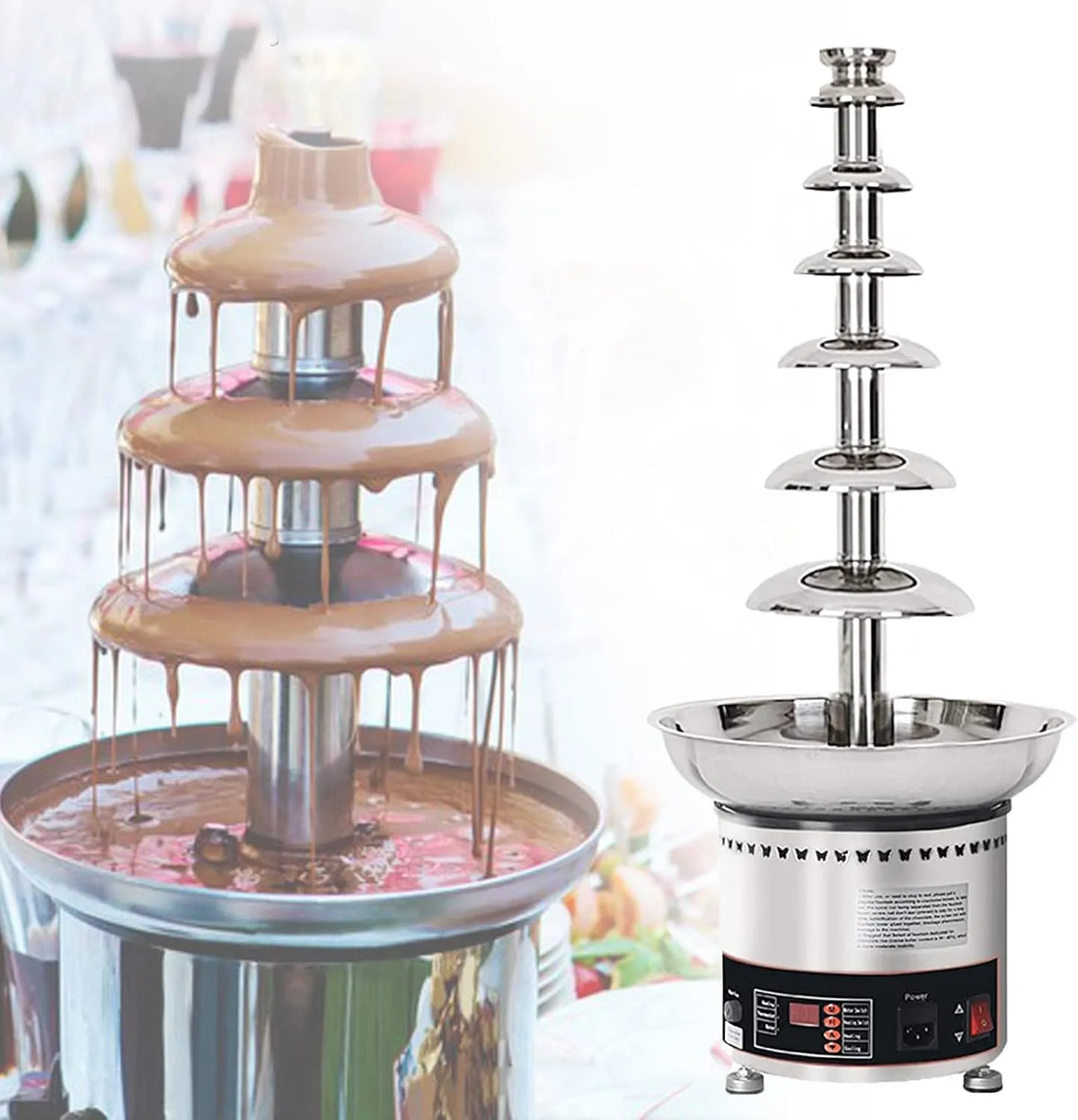 Chocolate Fountain Machine, Banket,7Tier, Hotel, Huis, Restaurant