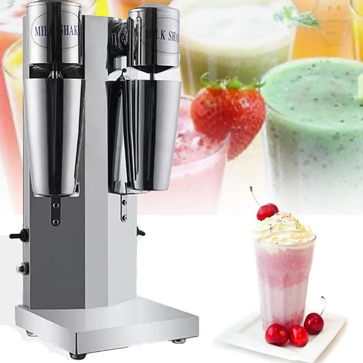 Machine, 750 ml, Elektrische drankmixer, commercieel, milkshake-machine, voor thuis of kantoor, 280 W